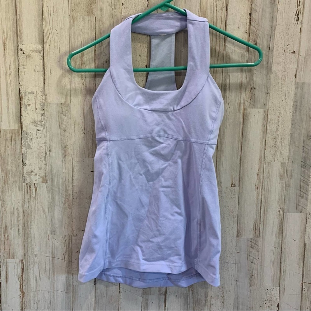 Lululemon Periwinkle Blue Scoop Neck Racerback Tank Top